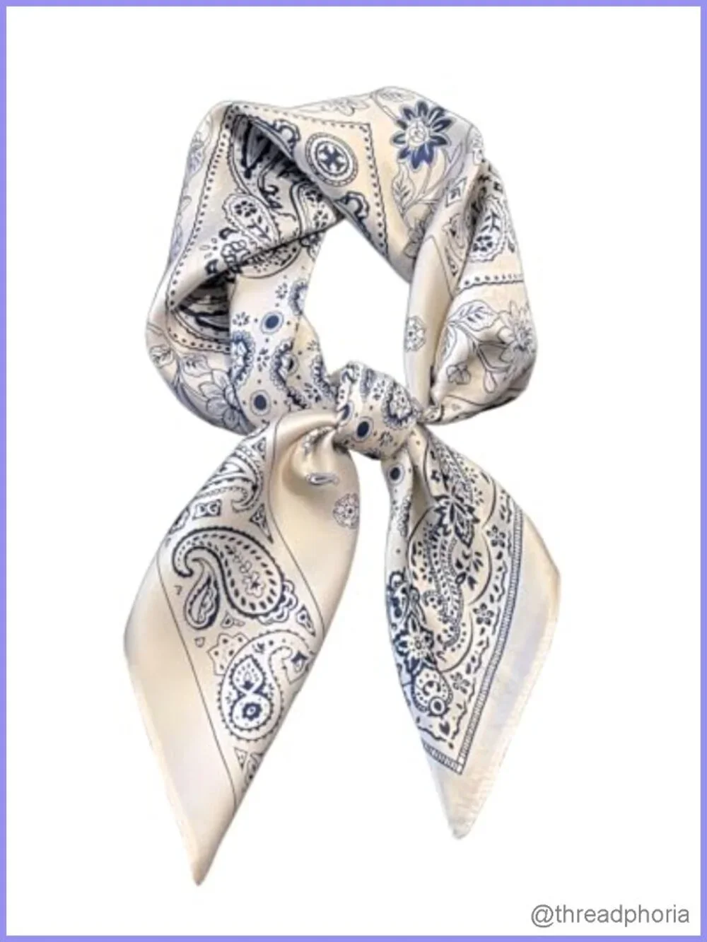 Polyester Satin Silk Square Scarf Head Bandana Lightweight Neck Scarf